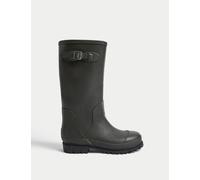 M&S Fleece Lined Wellington Boots Green