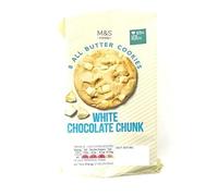 M&S Food 8 All Butter Cookies White Chocolate Chunk 200g - 2 Pack in a Premier Life Store Box