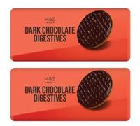 M&S Food Dark Chocolate Digestives, Twin Pack, Biscuits