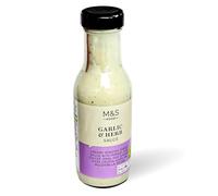 M&S Food Garlic & Herb Sauce, 250ml, Creamy Roasted Garlic with Parsley and Chives, In Premier Life Store Box