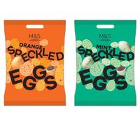 M&S Food Speckled Eggs, Orange & Mint Flavours, Chocolate Candy