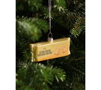 M&S Glass Custard Creams Tree Decoration Yellow Mix