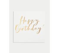 M&S Gold Happy Birthday Gift Card