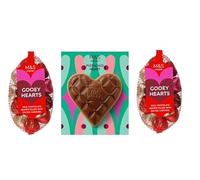 M&S Gooey Hearts Milk Chocolate with Salted Caramel Filling, Pistachio Heart