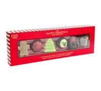 M&S Happy Christmas Mini Chocolates Selection 71g, Luxury Festive Chocolates, Truffles and Caramels Gift Box