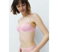 M&S Ida Lace Wired Balconette Bra (A-E) Pink Sorbet