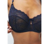 M&S Ida Lace Wired Balcony Bra F-H Nightshade