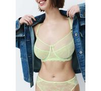 M&S Ida Lace Wired Minimiser Bra (C-G) Light Apple