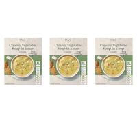 M&S Instant Creamy Vegetable Soup in a Cup Mix With Croutons 4 Sachet, Vegetarian Pack of 3x