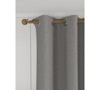 M&S Isabelle Eyelet Blackout Curtains Light Grey