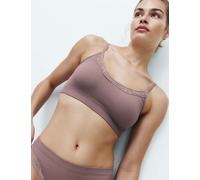 M&S Jasmine Lace Non Wired Seamfree Crop Top Praline