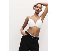 M&S Jasmine Lace Wired Plunge Bra F-H White