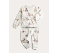 M&S Kids' Fleece Dog Graphic Pyjamas (12-16Yrs) Ecru