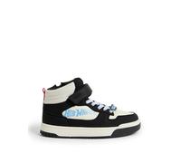 M&S Kids' Hot Wheels™ High Top Trainers (4 Small - 2 Large) Black Mix