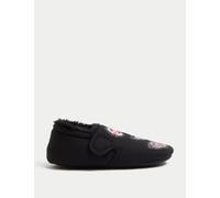 M&S Kids' Hot Wheels™ Riptape Slippers (4 Small - 13 Small) Black Mix