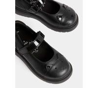 M&S Kids' Leather Mary Jane Cat School Shoes (8 Small - 2 Large) Black