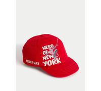 M&S Kids' Pure Cotton Spider-Man Baseball Cap (1-13 Yrs) Red