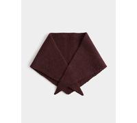 M&S Knitted Triangle Scarf Burgundy