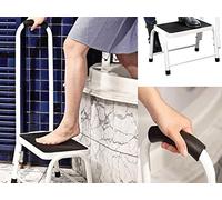 M S L Non Slip Safety Step Stool Bath Kitchen Mobility Aid Handrail Platform Support, L36xW44xH25.5cm (150)