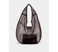 M&S Large Mesh Moon Shoulder Bag Bitter Chocolate