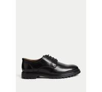 M&S Leather Derby Shoes Black