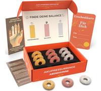 M.S. Lemberg Anti-Stress Acupressure Ring Set - Finger Massage Rings for Relaxation, Focus & Mindfulness - Fidget Ring - 12 Therapy Massage Stress Rings for Stress Relief, Skill & Wellness Gift