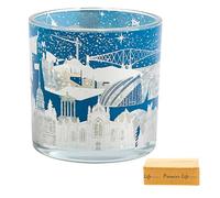 M&S Light Up Glass Candle | Scottish Winter Scene | Herbal Fragrance