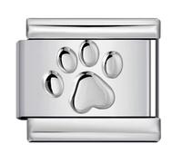 M&S London Holiday Fish Travel Bus Palm Tree Mum Birthday Dolphin Stainless Steel 9mm Italian Link Charm Compatible With Nomination Bracelet (Dog Cat Puppy Kitten Paw Pet)