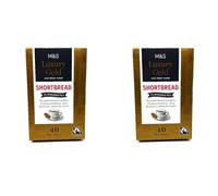 M&S Luxury Gold Shortbread Biscuit 40 Teabags 116g - 2 Pack in a Premier Life Store Box