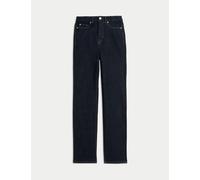 M&S Magic Shaping High Waisted Straight Leg Jeans Indigo Mix