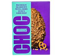 M&S Marks Milk Chocolate Easter Egg 294g, with Pretzels, Caramel, Sea Salt & Almond Nougat