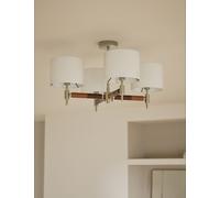 M&S Marlowe Metal Flush Ceiling Light Natural