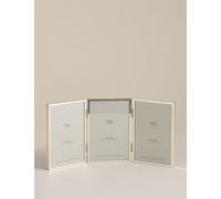 M&S Metal Triple Photo Frame 4x6 inch Silver