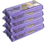 M&S Milk Chocolate Malted Milk Biscuits, Generously Dipped in Chocolate 250g, 4 Pack