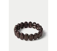 M&S Mini Pebble Stretch Bracelet Brown