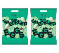 M&S Mint Speckled Eggs, Chocolate Candy, Easter Treat - (Pack of 2)