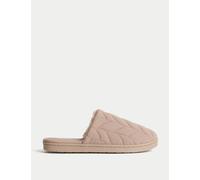 M&S Mule Slippers with Secret Support Mauve