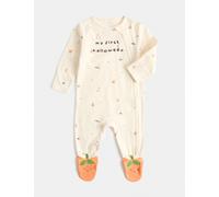 M&S My First Halloween Sleepsuit (7lbs - 9 Mths) Cream