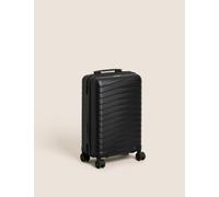 M&S Oslo 4 Wheel Hard Shell Cabin Suitcase Black