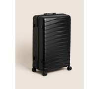 M&S Oslo 4 Wheel Hard Shell Large Suitcase Black