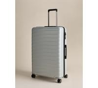 M&S Oslo 4 Wheel Hard Shell Large Suitcase Silver Mix