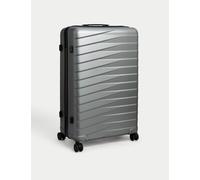 M&S Oslo 4 Wheel Hard Shell Large Suitcase Silver Mix