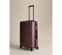 M&S Oslo 4 Wheel Hard Shell Medium Suitcase Burgundy