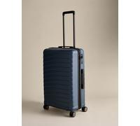 M&S Oslo 4 Wheel Hard Shell Medium Suitcase Navy