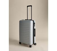 M&S Oslo 4 Wheel Hard Shell Medium Suitcase Silver Mix