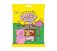 M&S Percy Pig and His Chirping Chicks, Cola and Cherry Flavour Gummy Sweets, Made with Real Fruit Juice, Vegan, 150g