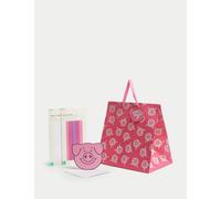 M&S Percy Pig™ Gift Wrap Set With Blank Greetings Card, Gift Bag & Tissue