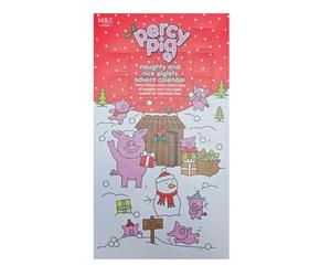 M&S Percy Pig Milk Chocolates Christmas Advent Calendar, Chocolates with Percymas Sweets, 250g