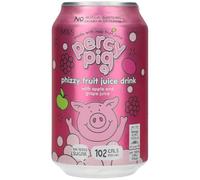 M&S Percy Pig Phizzy Fruit Juice Drink, Apple and Grape, No Artificial Sweeteners, 4 x 330ml Cans