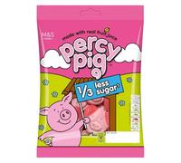 M&S Percy Pig Reduced Sugar Vegan Sweets, 150g, Made with Real Fruit Juice-PACK OF 4X